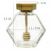 380ML Hexagonal Glass Honey Jar