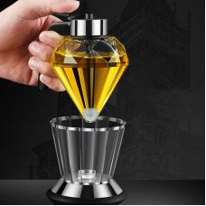 Diamond Glass Honey Dispenser
